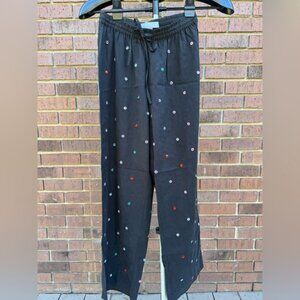 Hill House Home Jewel Jammie Pants Black Womens Size XS Pajama Bottom Loungewear